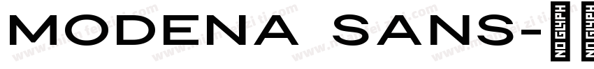 Modena Sans字体转换